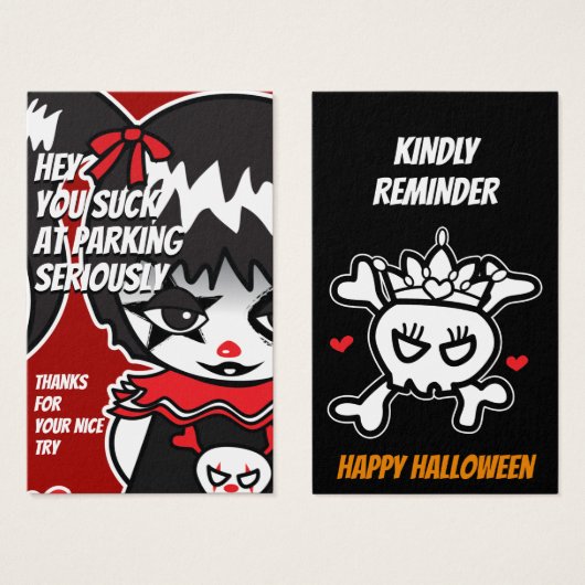 Princess Warning Halloween version (Front & Back)