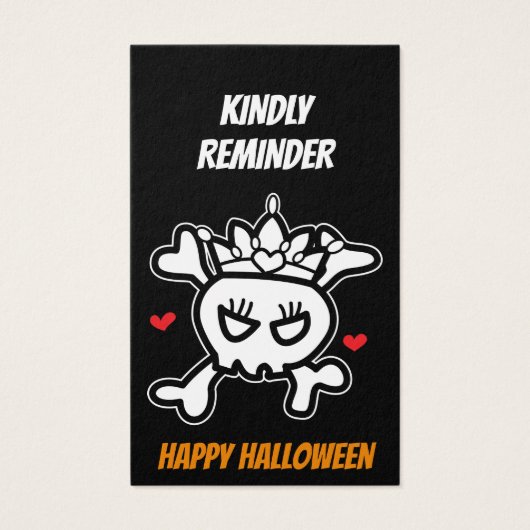 Princess Warning Halloween version (Back)