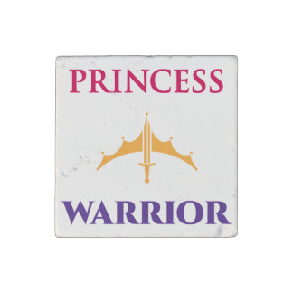 Princess Warrior Stone Magnet
