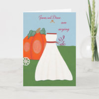 Princess Wedding Pumpkin Carriage Invitations