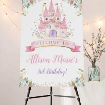 Princess Welcome Sign by PrinterFairy at Zazzle