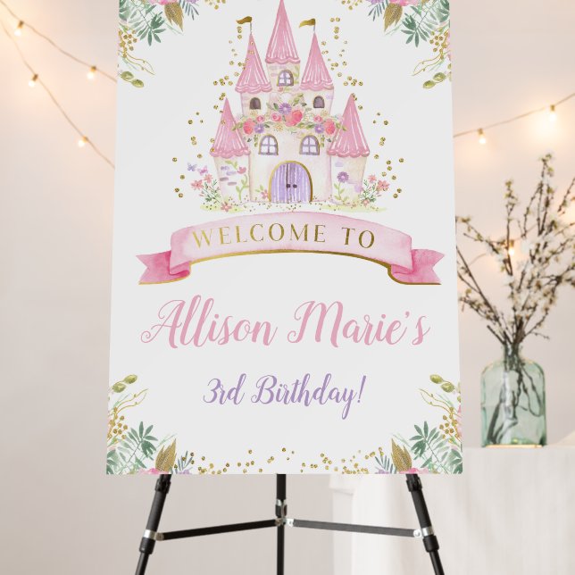 Princess Welcome Sign (In Situ (Stand))