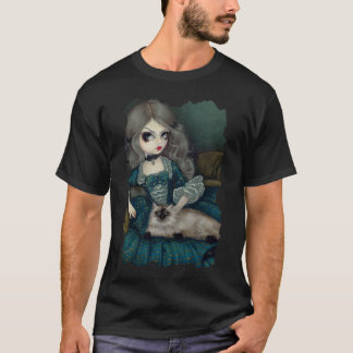 Princess with a Himalayan Cat rococo gothic Shirt