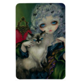"Princess with a Ragdoll Cat" Flex Magnet (Vertical)