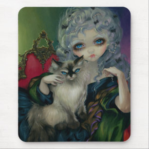 "Princess with a Ragdoll Cat" Mousepad