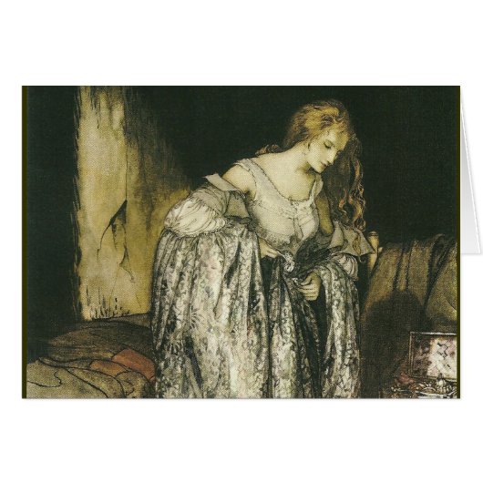 Princess with Dress by Arthur Rackham Cards (Front Horizontal)