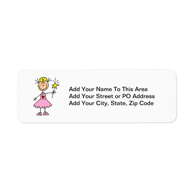 Princess With Wand Label (Front)