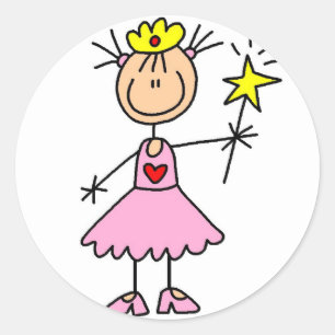 Princess With Wand Sticker