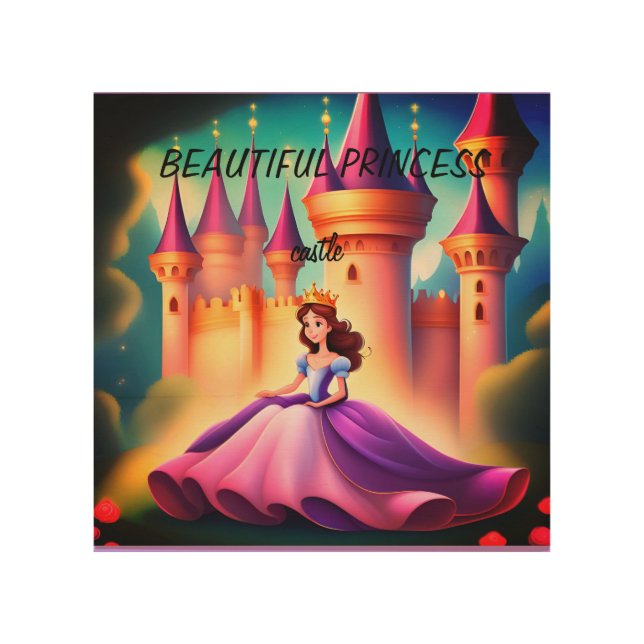 Princess wood wall art (Front)