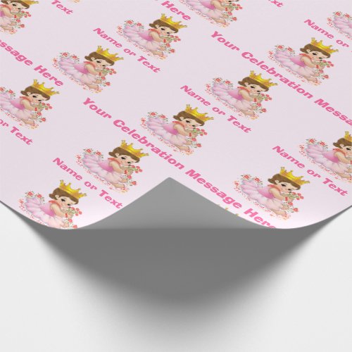 Princess Wrapping Paper Your Occasion and Name Wrapping Paper