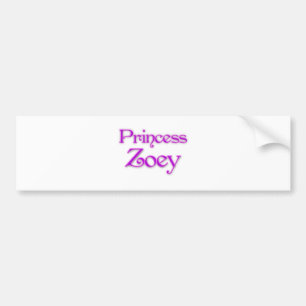 Princess Zoey Bumper Sticker