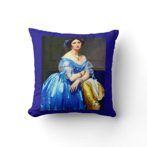 Princesse de Broglie Throw Pillow