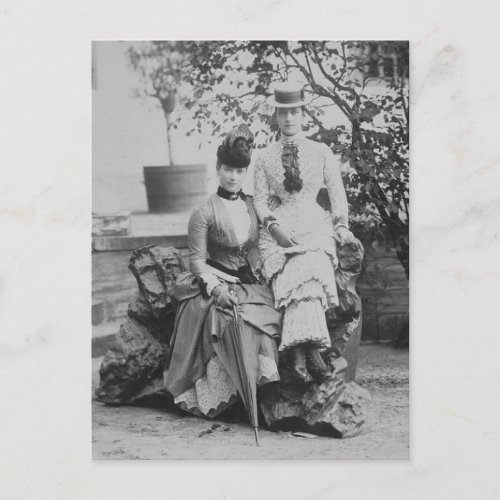 Princesses Alexandra and Dagmar of Denmark Postcar Postcard