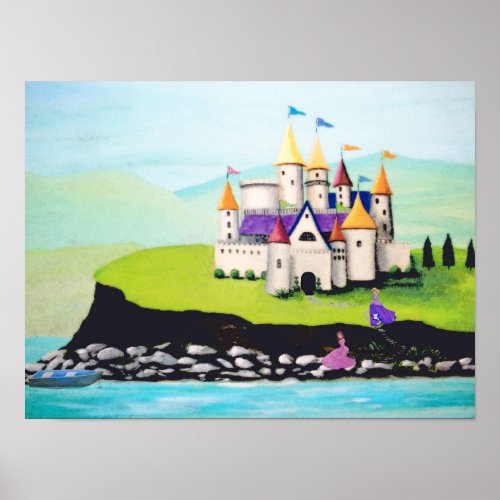 Princesses and Castle Poster