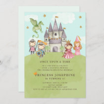 Princesses and Knights Girl Birthday Invitation