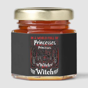 Princesses Be Witch Halloween Castle Cauldron Grav Honey Jar Favors