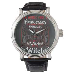 Princesses Be Witch Halloween Castle Cauldron Grav Watch