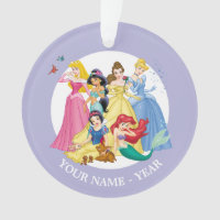 Princesses | Birds and Animals Add Your Name Ornament