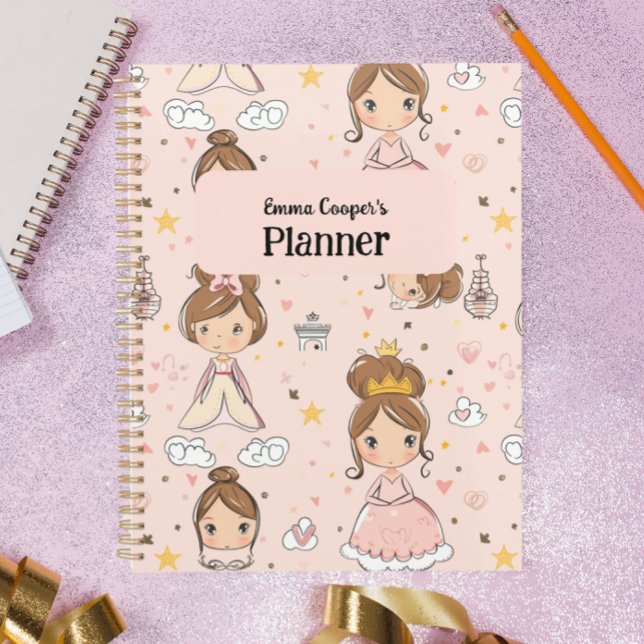 Princesses & Hearts Soft Pastels Kids' Planner (Creator Uploaded)