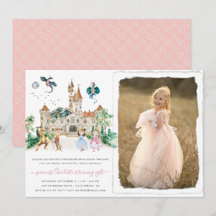 Princesses, Knights & Dragons Fairy Tale Birthday Invitation