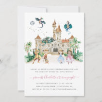 Princesses, Knights & Dragons Fairy Tale Birthday Invitation