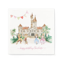 Princesses, Knights & Dragons Fairy Tale Birthday Napkins