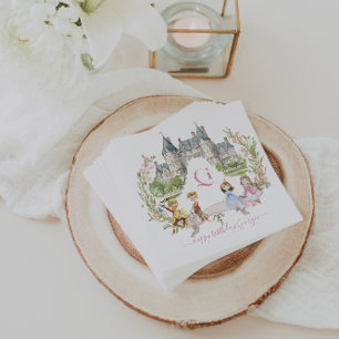 Princesses, Knights & Dragons Fairy Tale Birthday Napkins