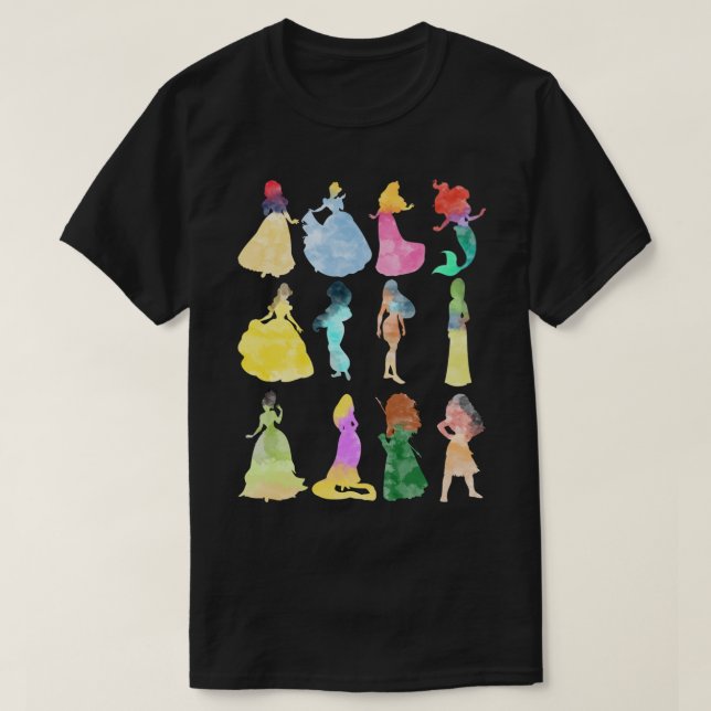 Princesses watercolor Classic T-Shirt (Design Front)