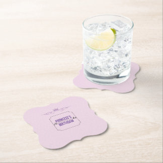 Princess's Birthday Paper Coaster
