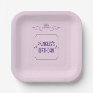 Princess's Birthday Paper Plates