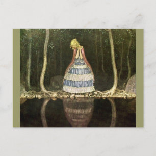 Princess's Reflection in the Pool Postcard