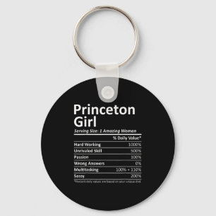 Princeton Girl Nj New Jersey Funny City Home Roots Keychain