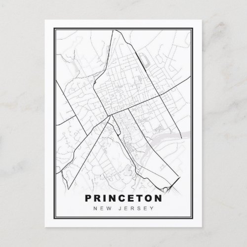 Princeton Map Postcard
