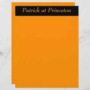 Princeton Orange Personalized