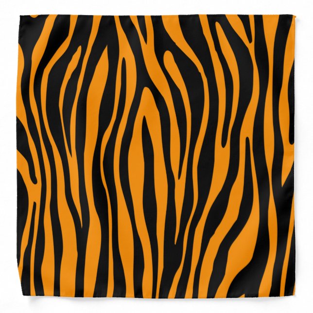 Princeton Orange Zebra Personal Bandana (Front)