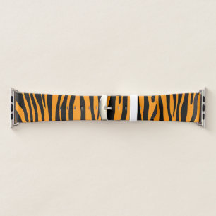 Princeton Orange Zebra Print Apple Watch Band