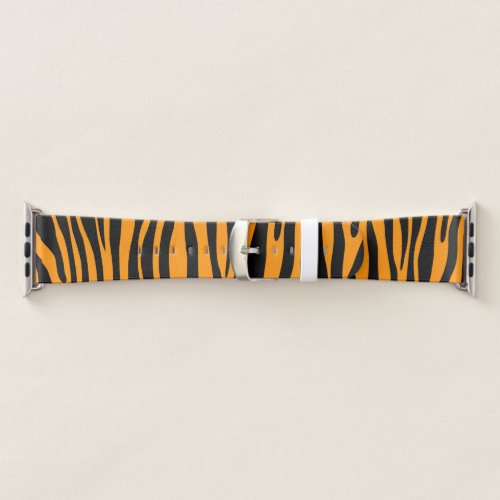 Princeton Orange Zebra Print Apple Watch Band