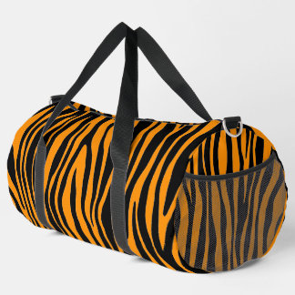 Princeton Orange Zebra Print Duffle Bag