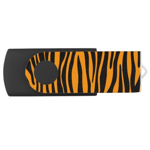 Princeton Orange Zebra Print Flash Drive