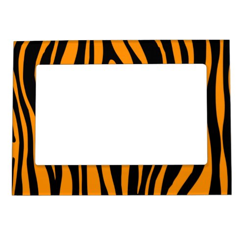 Princeton Orange Zebra Print Magnetic Frame