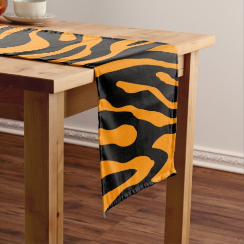 Princeton Orange Zebra Print Medium Table Runner