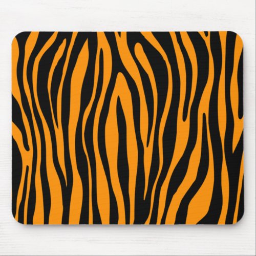 Princeton Orange Zebra Print Mouse Pad
