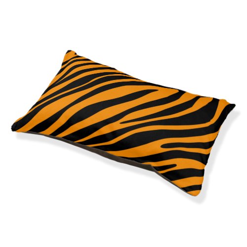 Princeton Orange Zebra Print Pet Bed