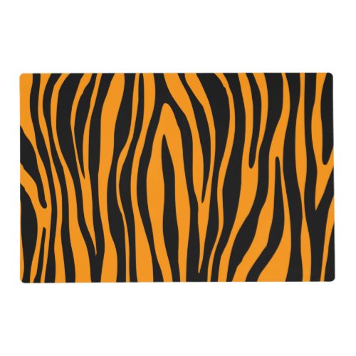 Princeton Orange Zebra Print Placemat