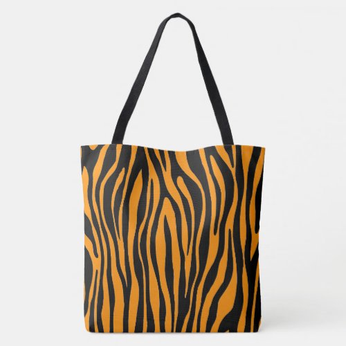 Princeton Orange Zebra Print Tote Bag