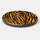 Princeton Orange Zebra Print Wireless Charger (Front 2)
