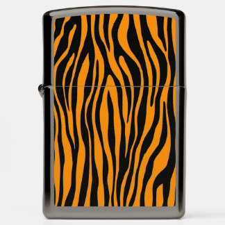 Princeton Orange Zebra Print Zippo Lighter