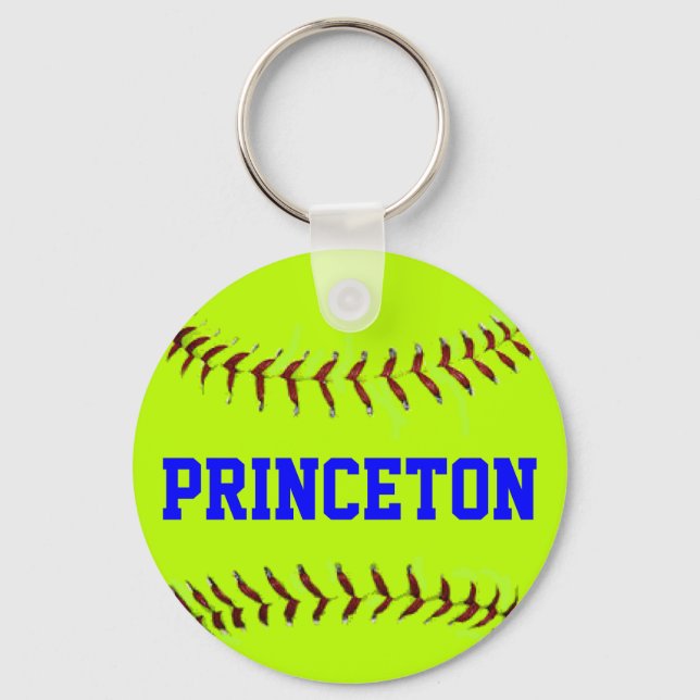 Princeton Softball Keychain (Front)