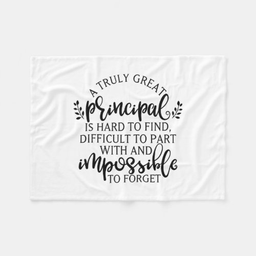 Principal Appreciation Day Ideas Fleece Blanket