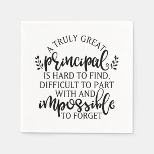 Principal Appreciation Day Ideas Napkins